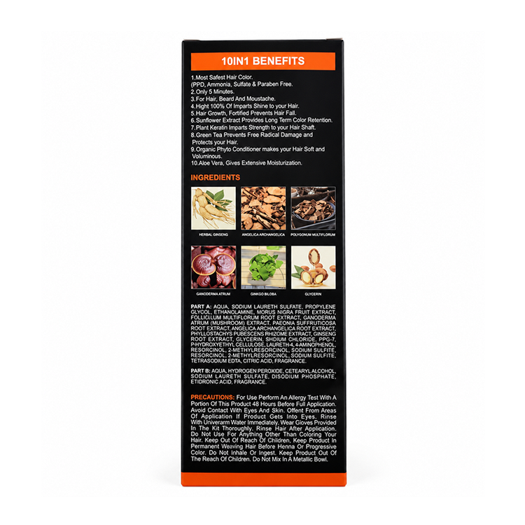 شامپو رنگ مو گیاهی دکسی (DEXE) روغن آرگان رنگ مشکی در ۱۰ دقیقه