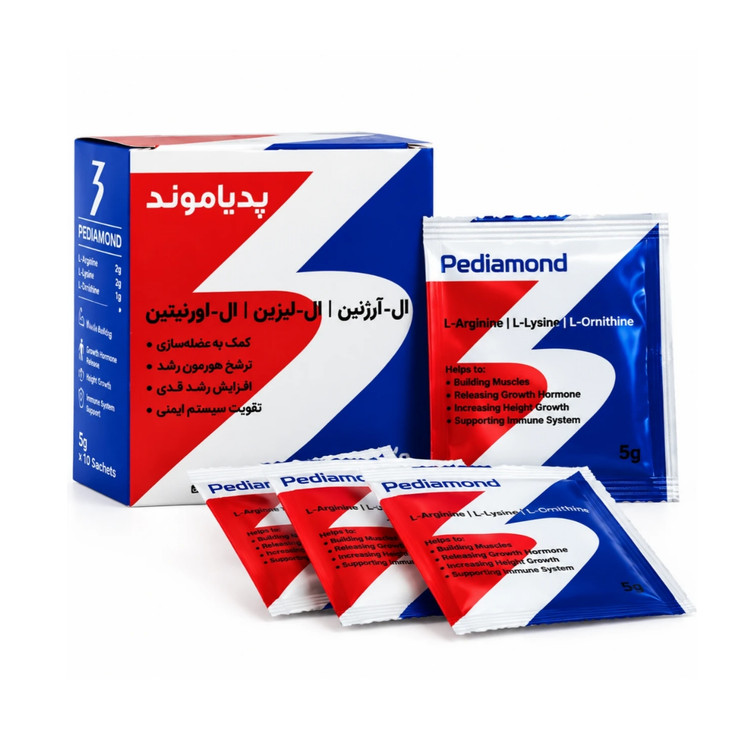 ساشه پودری افزایش قد پدیاموند دیموند 20 ساشه