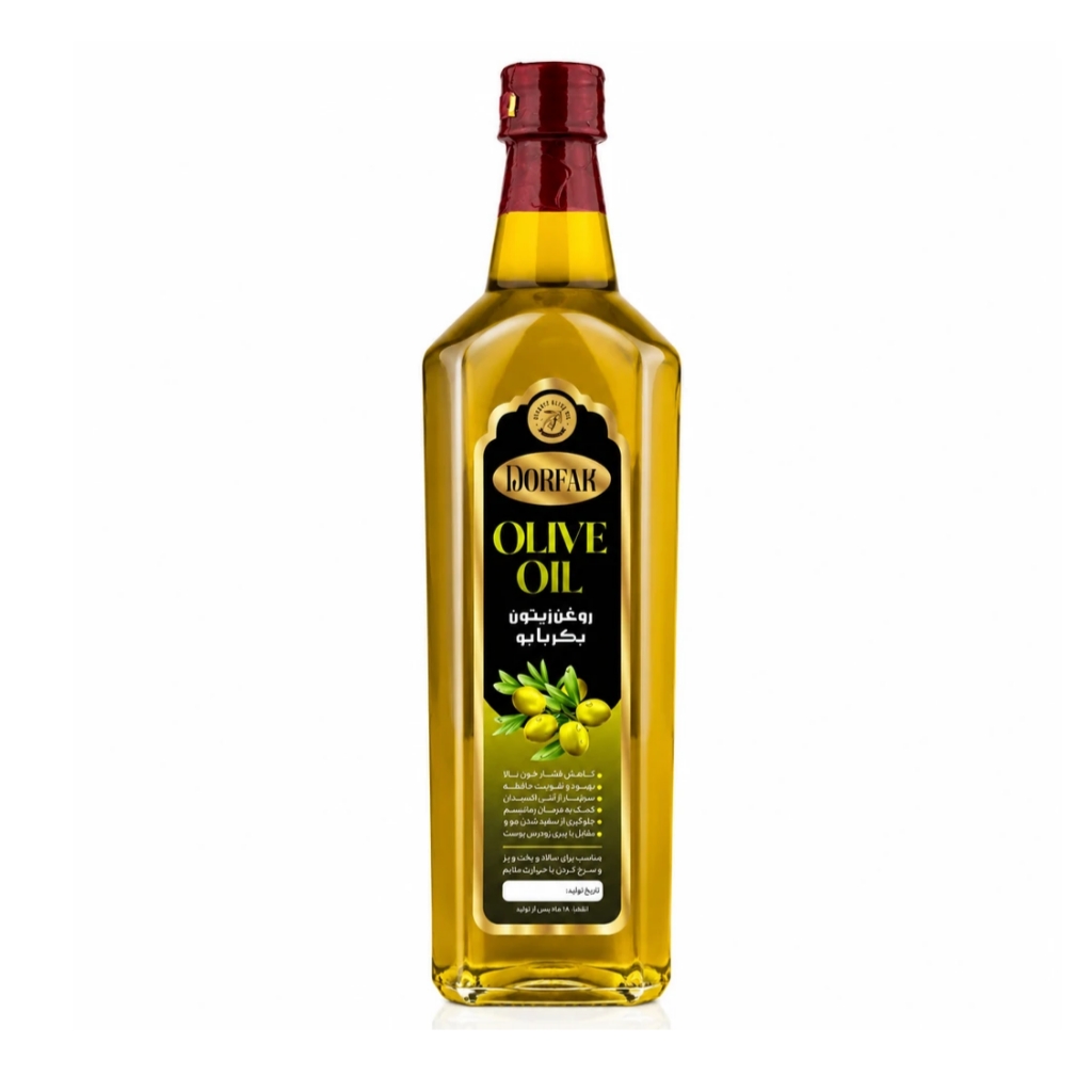 روغن زیتون بکر با بو درفک (Olive Oil)